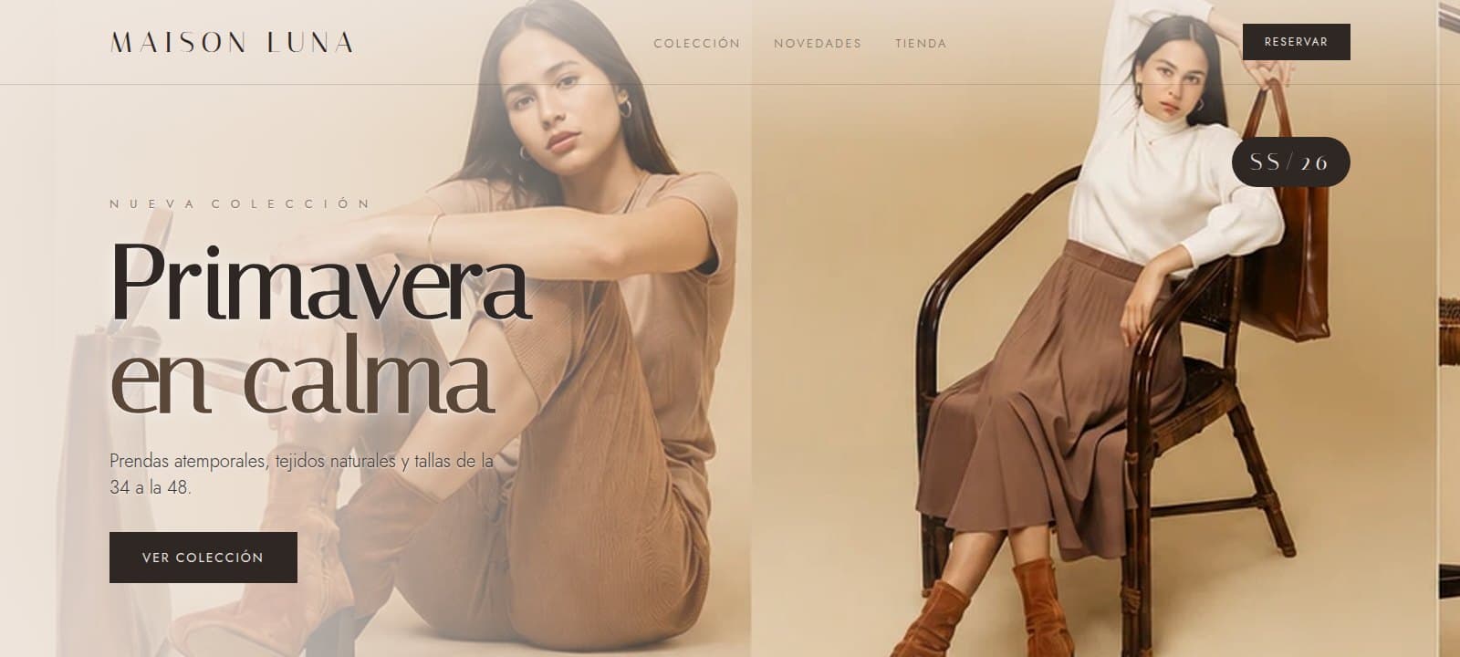 Vista del diseño de Boutique Moda