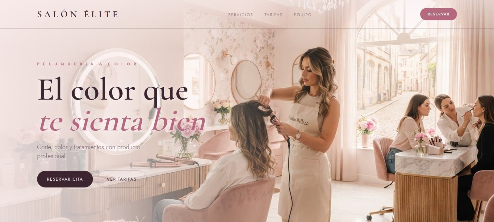 Vista del diseño de Salón Élite