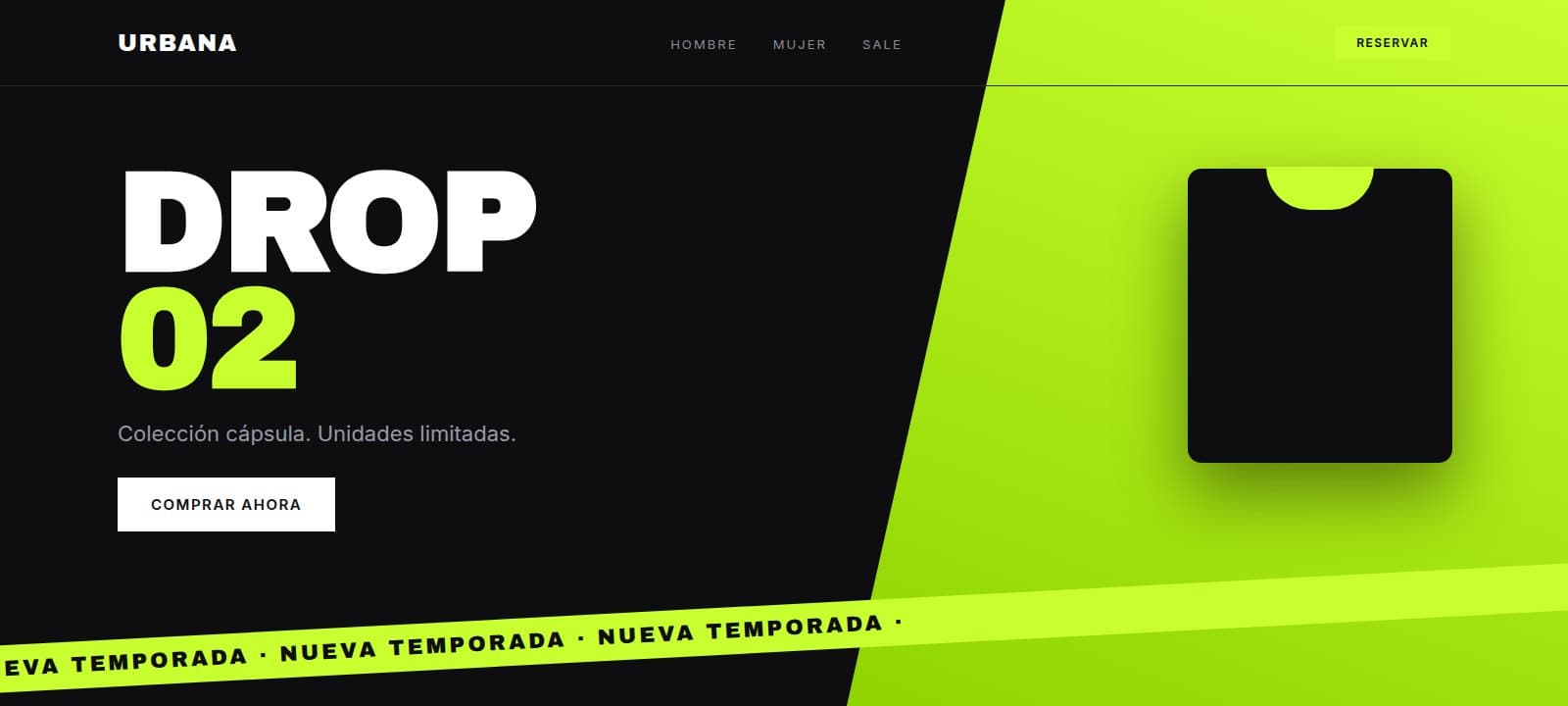 Vista del diseño de Tienda Urbana
